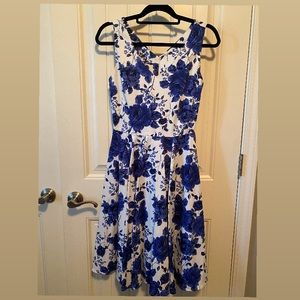 Eva Rose Blue Floral Dress